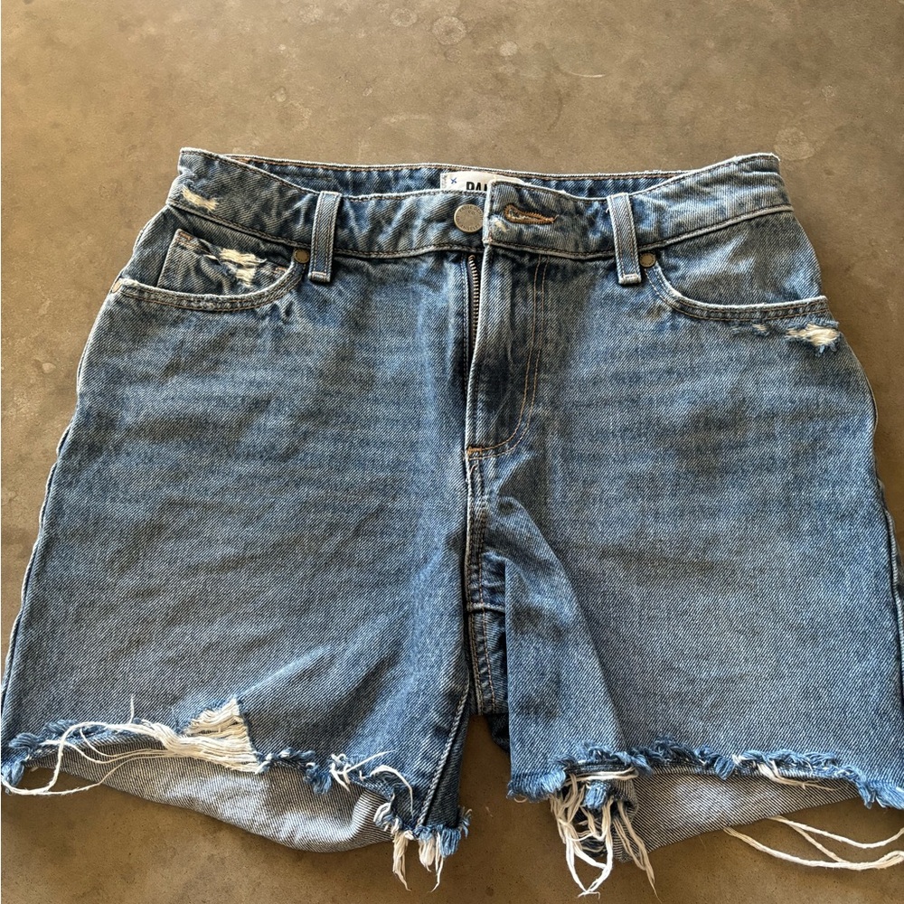 Paige‎ Sarah Longline Denim Shorts  oceanside destroyed - Picture 2 of 7